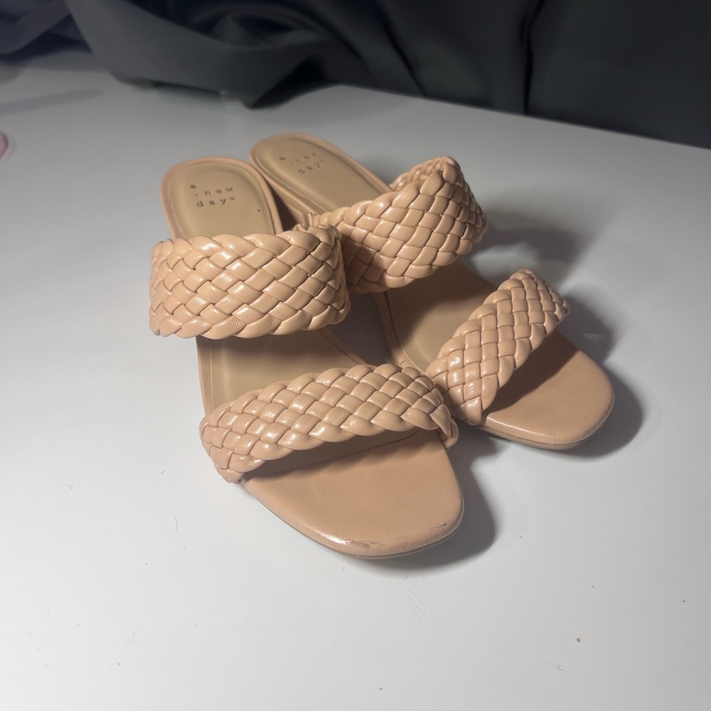 A New Day Woven slip on heel